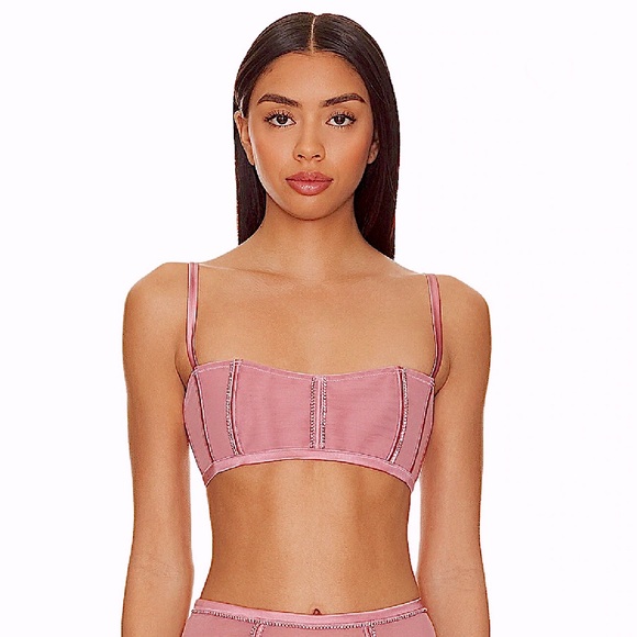 Fleur du Mal Brilliant Boned Bralette - Picture 3 of 10